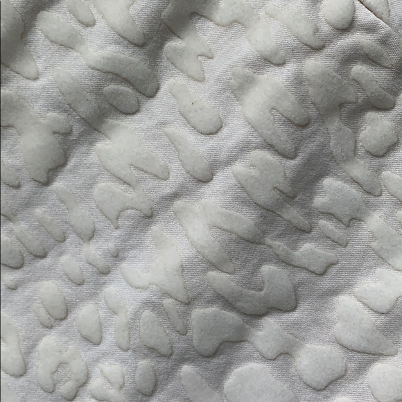 Cream Skinny Jeans with suede leopard print detail - Picture 5 of 5